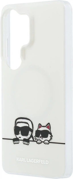 Чохол Karl Lagerfeld IML Peekaboo Karl&Choupette MagSafe для Samsung Galaxy S26 Ultra Transparent (KLHMS26L6HPKACH) - зображення 6