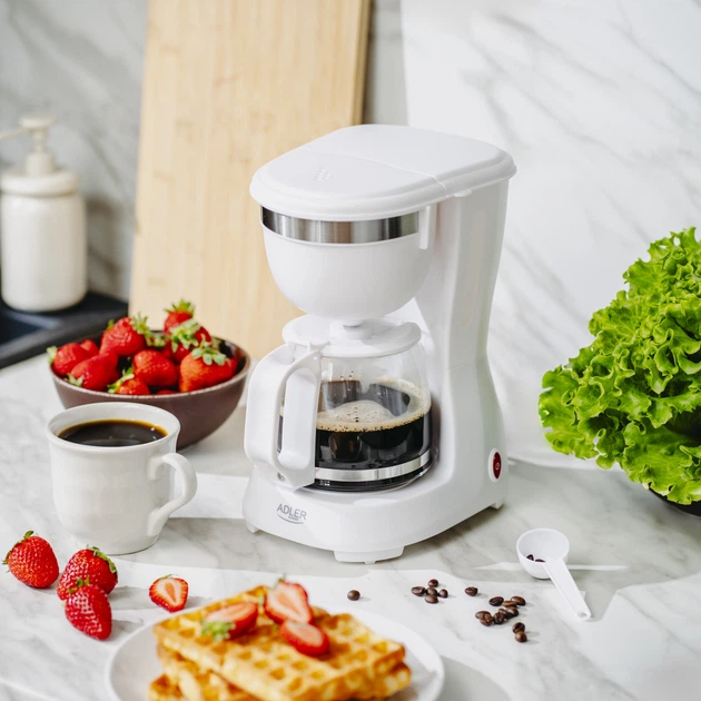 Ekspres do kawy przelewowy Adler AD 4381 Biały - obraz 11