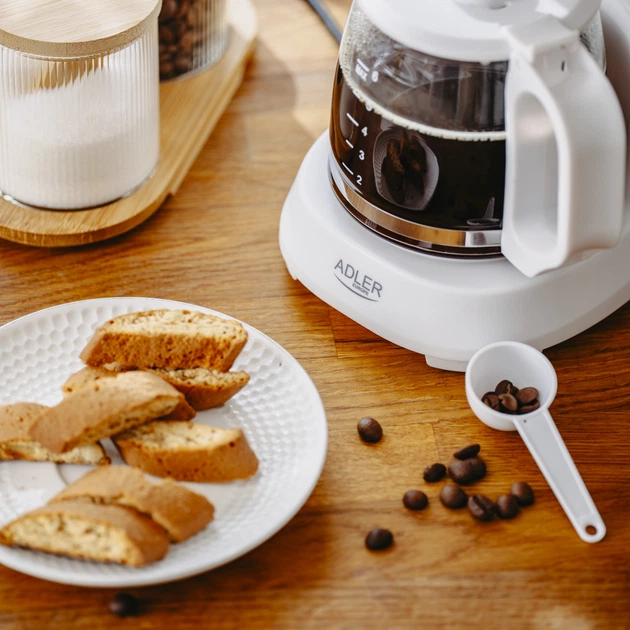 Ekspres do kawy przelewowy Adler AD 4381 Biały - obraz 12