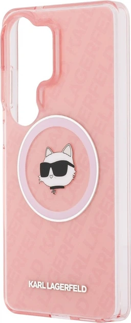 Чохол Karl Lagerfeld IML Repeated Choupette MagSafe для Samsung Galaxy S26 Ultra Pink (KLHMS26LHMKBCHOP) - зображення 6