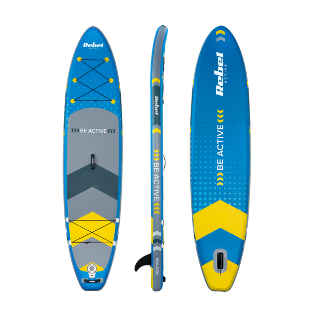 Надувна SUP-дошка Rebel RBA-4500-BL для плавання - Фото 2 Надувна SUP-дошка Rebel RBA-4500-BL для плавання - зображення 2