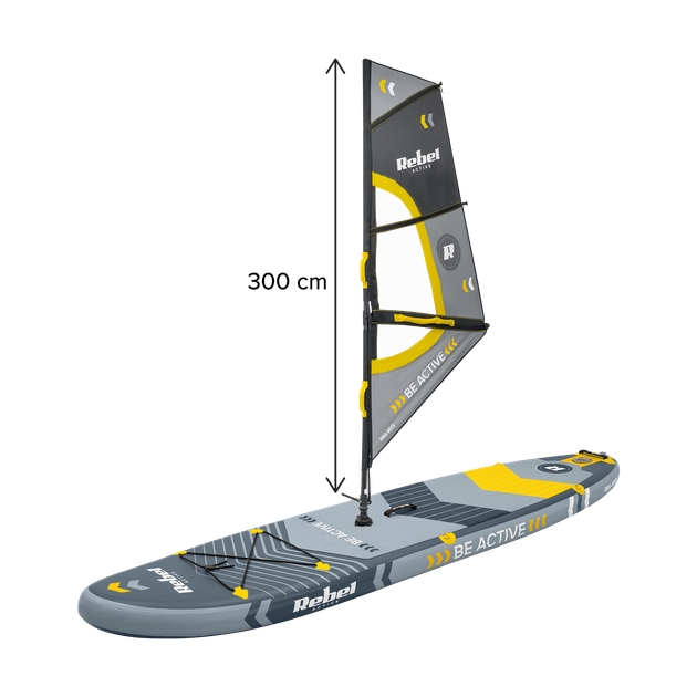 Надувна SUP-дошка Rebel ACTIVE RBA-4513 для віндсерфінгу, комплект 305 см - Фото 4 Надувна SUP-дошка Rebel ACTIVE RBA-4513 для віндсерфінгу, комплект 305 см - изображение 4
