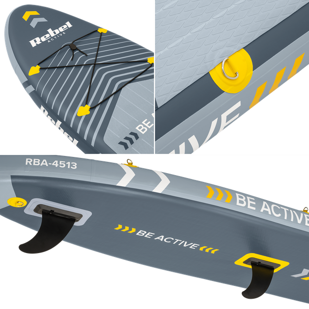 Надувна SUP-дошка Rebel ACTIVE RBA-4513 для віндсерфінгу, комплект 305 см - Фото 12 Надувна SUP-дошка Rebel ACTIVE RBA-4513 для віндсерфінгу, комплект 305 см - изображение 12