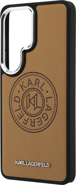 Чохол Karl Lagerfeld Perforated KL MagSafe для Samsung Galaxy S26 Ultra Brown (KLHMS26LPSKRPMW) - зображення 6