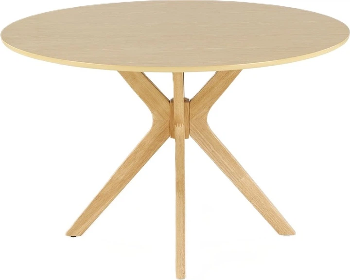 Круглий стіл Halmar Nicolas 120 x 120 x 77 см Натуральний дуб (5905248124066) - зображення 3