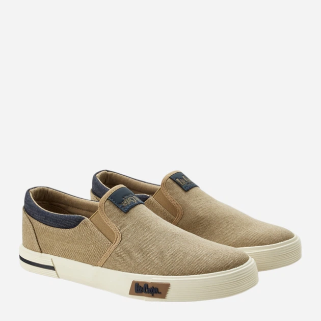 Buty wsuwane męskie Lee Cooper LCW-26-02-4089 45 (30 cm) Beżowe (5901479607163) - obraz 2