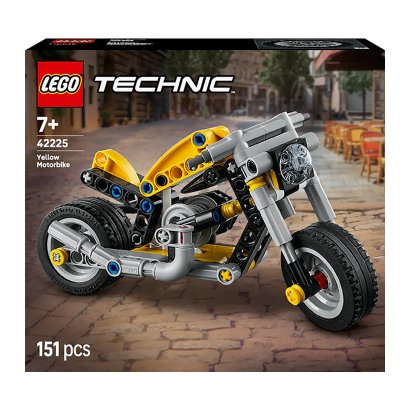 Конструктор Lego Жовтий Мотоцикл Technic 42225 - Фото 1 Конструктор Lego Жовтий Мотоцикл Technic 42225 - зображення 1