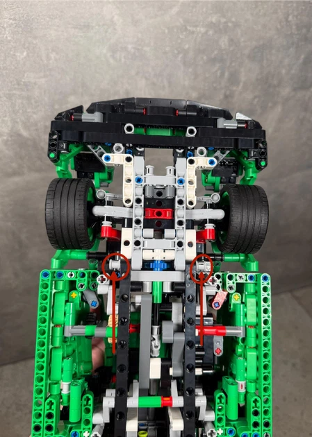 Арт Держатель Рамка на Стену 50x30 см для Вашего Конструктора LEGO Technic Porsche 911 GT3 R REXY AO Racing (42224) - Type-E - изображение 13