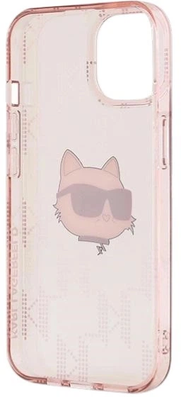 Панель Karl Lagerfeld IML Choupette Head & Monogram для Apple iPhone 13 Pink (3666339286071) - зображення 7
