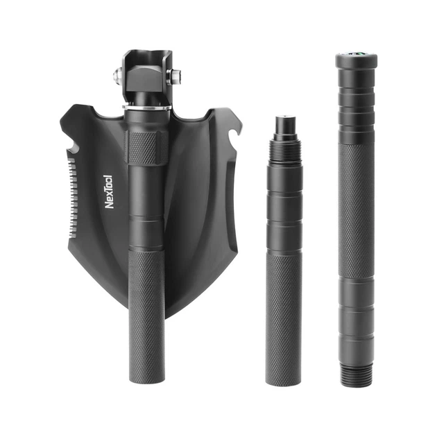 Багатофункціональна лопата NexTool Folding Shovel Medium NE20206 930мм 47–50 HRC 11 функцій Black - Фото 5 Багатофункціональна лопата NexTool Folding Shovel Medium NE20206 930мм 47–50 HRC 11 функцій Black - зображення 5