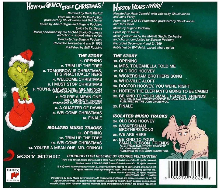 Вінілова платівка Dr Seuss How The Grinch Stole Christmas Грінч - Фото 3 Вінілова платівка Dr Seuss How The Grinch Stole Christmas Грінч - зображення 3