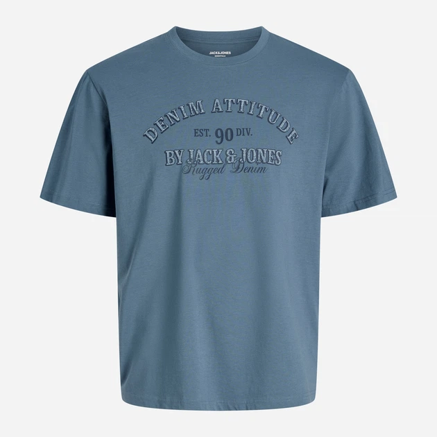 Футболка хлопковая длинная мужская Jack & Jones 12291213 L Blue Mirage (5715827010686) - Фото 7 Футболка хлопковая длинная мужская Jack & Jones 12291213 L Blue Mirage (5715827010686) - изображение 7