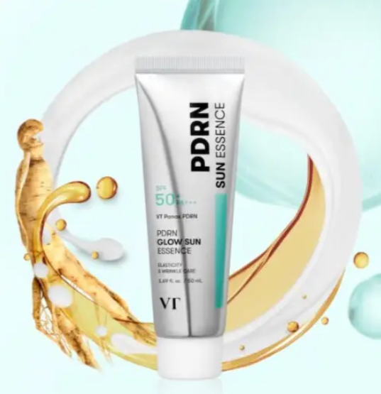 Легка сонцезахисна есенція з PDRN VT Cosmetics PDRN Glow Sun Essence SPF50+ PA+++, 50 мл - зображення 2