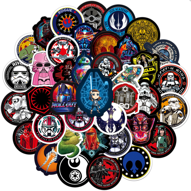 Стикерпак Звездные войны Набор наклеек GeekLand Star Wars 50 штук - Фото 1 Стикерпак Звездные войны Набор наклеек GeekLand Star Wars 50 штук - изображение 1