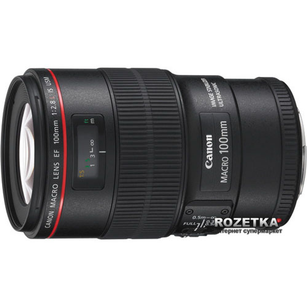 Стандартный объектив (макро) Canon EF 100mm f/2.8L Macro IS USM – фото ...