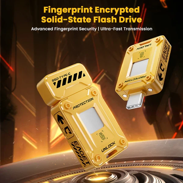 Флеш пам'ять USB EAGET FU80 256GB Fingerprint USB 3.2 Gen 1 (560Mb/s) - изображение 9