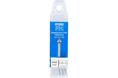 Зенковка PFERD HSSE DIN 335 C90° 15.0 - Фото 2 Зенковка PFERD HSSE DIN 335 C90° 15.0 - изображение 2