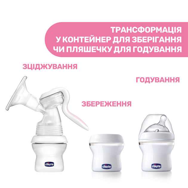 Молокоотсос ручной 2 в 1 Chicco Natural Feeling&Well-Being - изображение 7