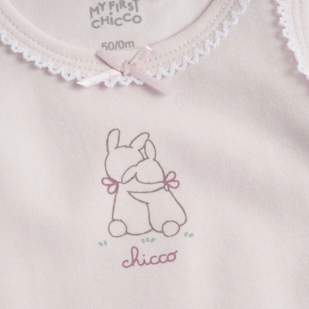 Боди (2 шт.) Chicco Bimbo, цвет розовый, размер 62 (261.01764.011) - изображение 6