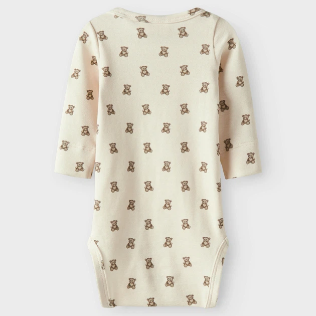 Боди Lil'Atelier Sand Bear, цвет бежевый, размер 80 (13251433.TURT) - изображение 2
