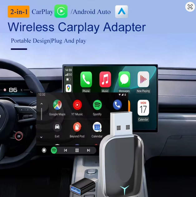Адаптер беспроводного CarPlay USB-модуль для автомобиля с Apple CarPlay подключение iPhone без кабеля - изображение 2