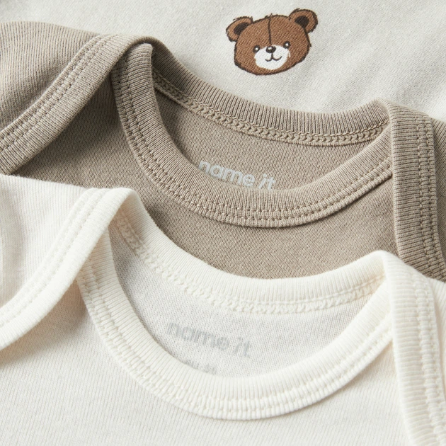 Боди (3 шт.) Name it Buddy Bear, цвет бежевый, размер 98 (13252391.PSTO) - Фото 8 Боди (3 шт.) Name it Buddy Bear, цвет бежевый, размер 98 (13252391.PSTO) - изображение 8