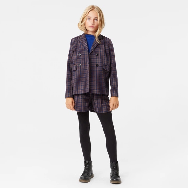 Шорты Molo Alysie BlueBrown Check, цвет синий, размер 152 (2W24H103.9177) - изображение 3
