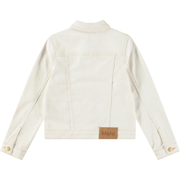 Джинсовий жакет Molo Heidi Crisp White, колір білий, розмір 122 (5S25M304.5474) - зображення 6
