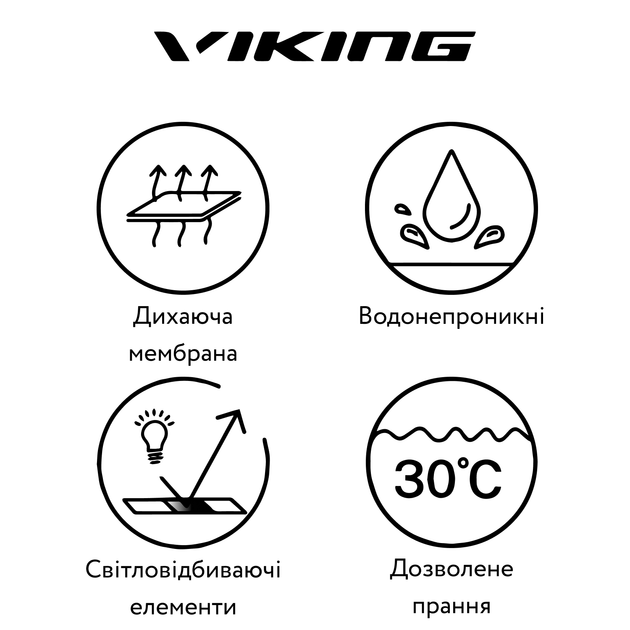 Ботинки Viking Toasty Warm GTX Zip Dark Gray, цвет серый, размер 22 (253.94010.0091) - изображение 3