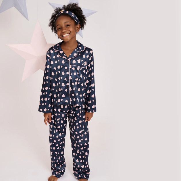 Пижама Angel`s Face Clairey Heart Navy, цвет синий, размер 110 (241.CLAIREY.NAVY) - изображение 4