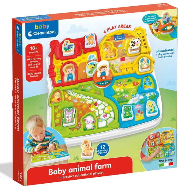 Игровой развивающий центр Clementoni "Baby Animal Farm" (17716) - Фото 7 Игровой развивающий центр Clementoni "Baby Animal Farm" (17716) - изображение 7