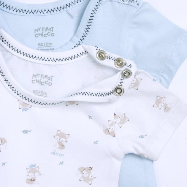 Боди (2 шт.) Chicco Incanto, цвет голубой, размер 92 (261.02034.021) - изображение 3