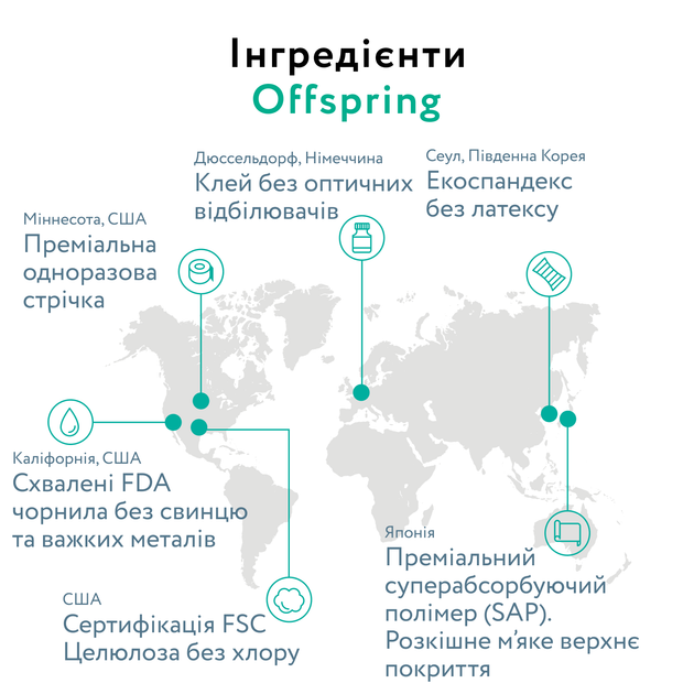Підгузки Offspring Hairykiwi, розмір M, 6-10 кг, 42 шт. (DP-OI-FAT-M42P-HKW) - зображення 9