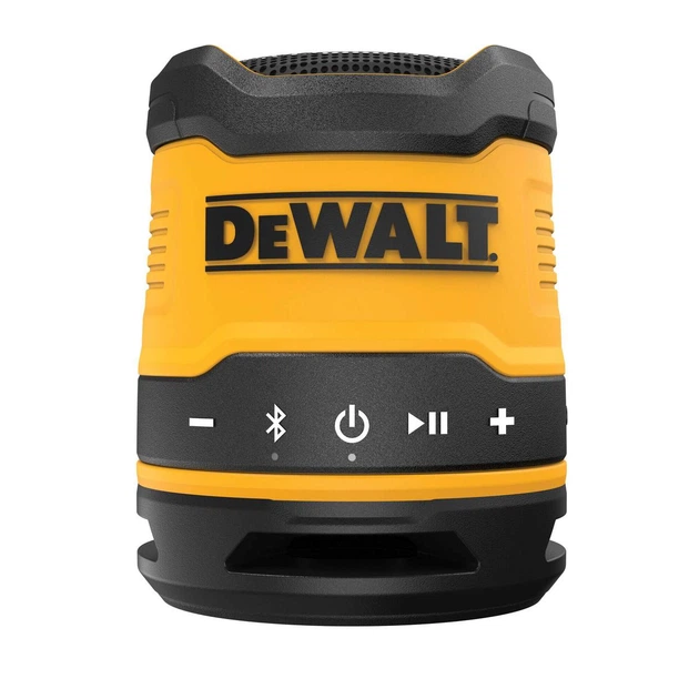 Портативная аккумуляторная колонка DeWALT DCR009 Bluetooth IP67 мощность 5 Вт вес 0.3 кг (DCR009) - Фото 2 Портативная аккумуляторная колонка DeWALT DCR009 Bluetooth IP67 мощность 5 Вт вес 0.3 кг (DCR009) - изображение 2