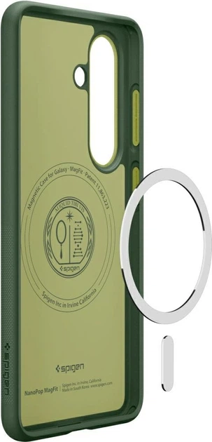 Etui plecki Spigen Nano Pog Mag MagSafe do Samsung Galaxy S26 Avo Green (ACS11067) - obraz 8