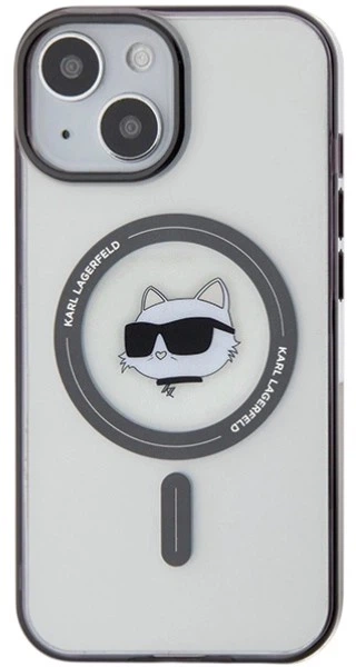 Панель Karl Lagerfeld IML Choupette's Head MagSafe для Apple iPhone 15 Transparent (3666339162030) - зображення 3