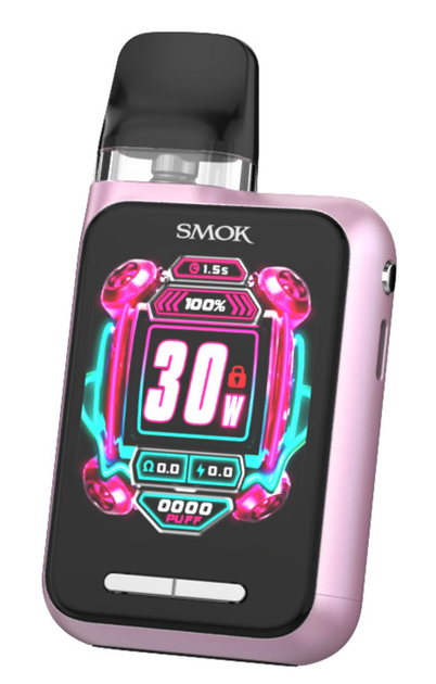 Многоразовая Pod-система Smok Novo GT-BOX Pink под система Смок Ново 1700 мАч вейп до 30 Вт большой экран быстрая зарядка розовая - изображение 3