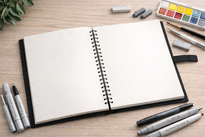 Скетчбук для эскизов, блокнот для рисования 30 листов, 160 г/м² Sketch Book CLBZ-003-16K на спирали - Фото 2 Скетчбук для эскизов, блокнот для рисования 30 листов, 160 г/м² Sketch Book CLBZ-003-16K на спирали - изображение 2