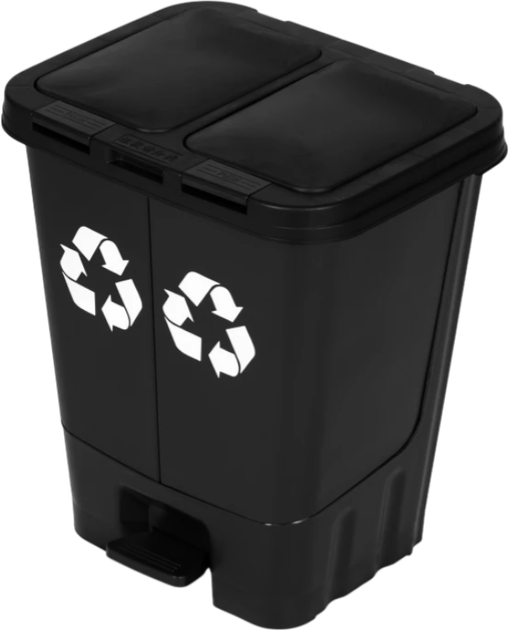 Kosz na śmieci na odpady mieszane ModernHome by Multistore MO-40C-1-K - obraz 3