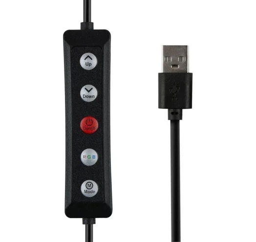 Лампа RGB 25W 36 см USB кольцевая для освещения смартфонов MJ36 черный - изображение 6