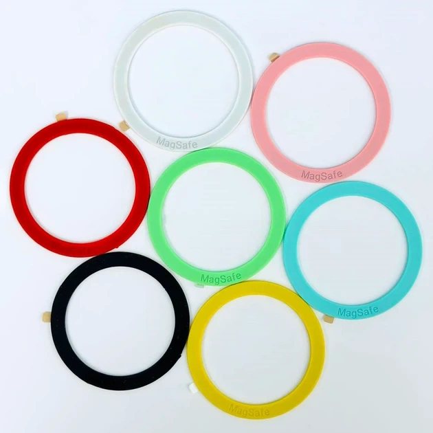 Кольцо Silicone MagSafe 0.6мм голубое для смартфонов с магнитным креплением - изображение 5