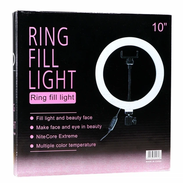 Лампа Fill Light 26 см 10Вт USB пластик для фото и видео черный QX-260 - изображение 2