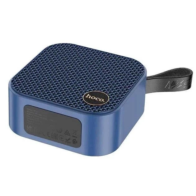 Портативная колонка Hoco HC22 5Вт Bluetooth 5.2 USB AUX FM с аккумулятором 1200mAh синий пластиковый - изображение 3