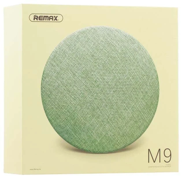 Портативная колонка 7 Вт Bluetooth 4.1 AUX слот TF аккумулятор 10 часов зеленый Remax RB-M9 - изображение 5