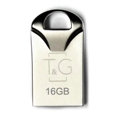 Флешка USB 16GB металл компактная для хранения данных T&G Metal 107 стальной - изображение 3