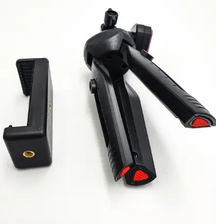 Штатив тринога Multi Mini чорний максимальна довжина 100 см телескопічна конструкція для стриму та конференцій - Фото 7 Штатив тринога Multi Mini чорний максимальна довжина 100 см телескопічна конструкція для стриму та конференцій - зображення 7