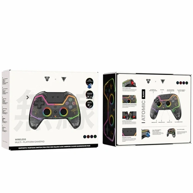 Геймпад беспроводной Fantech WGP14V2 Nova Pro Atomic с RGB подсветкой Bluetooth 5.3 Type-C черный - зображення 2