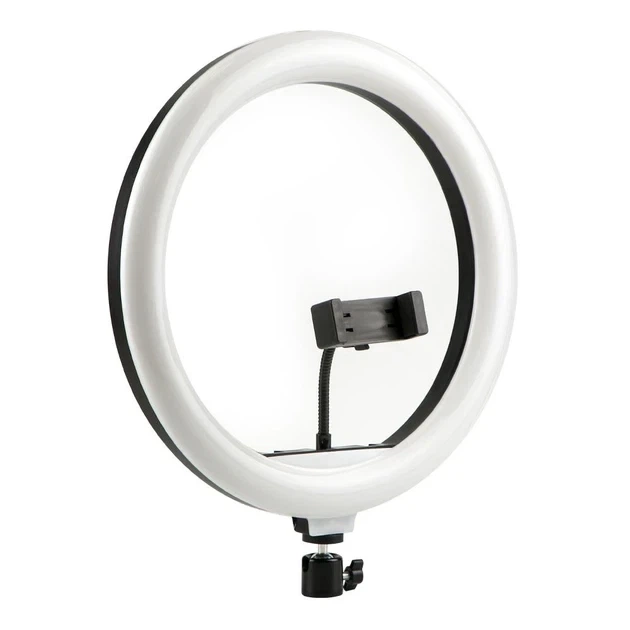 Лампа Fill Light 33 см 3200-5500K с пультом и держателем для телефона черный модель QX-330 - изображение 3