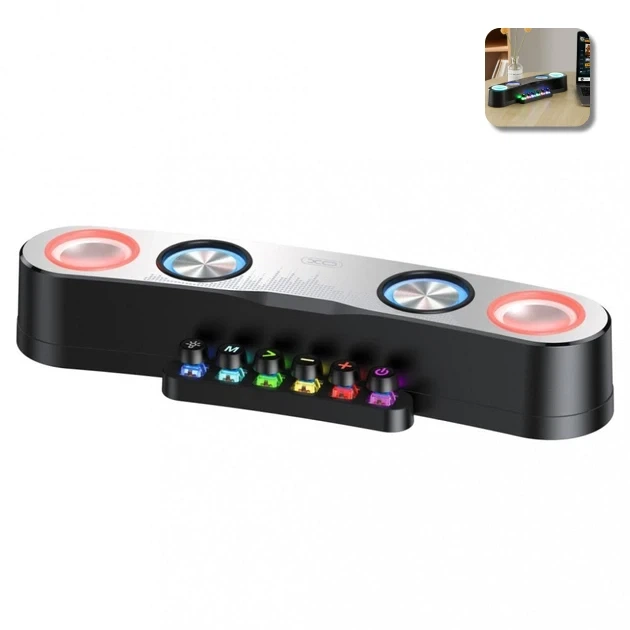 Колонка Bluetooth 10Вт USB FM-приймач акумулятор 2400mAh Чорний XO F36 - зображення 3