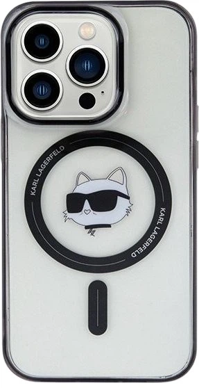 Панель Karl Lagerfeld IML Choupette's Head MagSafe для Apple iPhone 15 Pro Max Transparent (3666339162061) - зображення 3